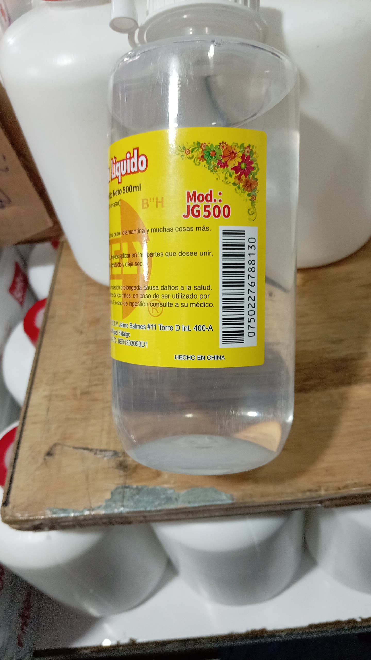 SILICÓN DE MEDIO LITRO O SEA 500 ML MARCA SHELY